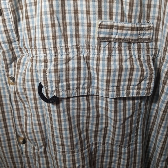 𝅺Wrangler Short Sleeve Cotton Plaid Button Down Shirt - Picture 7 of 10
